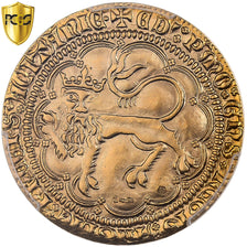 France, Médaille, Edward III, Léopard d'Or, XXe siècle, MDP, Or, Refrappe