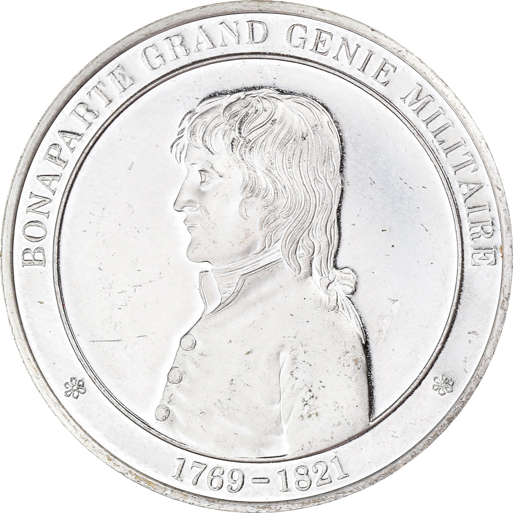 France, Médaille, Bonaparte grand génie militaire, History, SUP, Argent