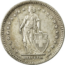 Coin, Switzerland, 2 Francs, 1944, Bern, EF(40-45), Silver, KM:21