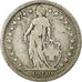 Coin, Switzerland, 2 Francs, 1874, Bern, VF(20-25), Silver, KM:21