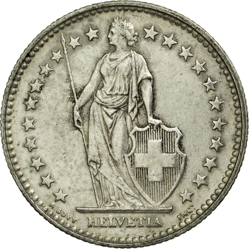 Coin, Switzerland, 2 Francs, 1940, Bern, AU(50-53), Silver, KM:21
