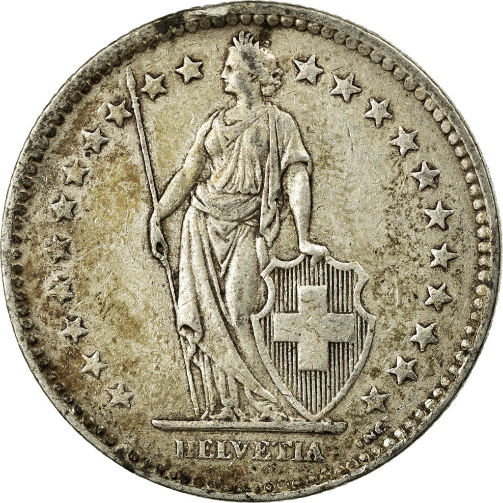 Moneta, Svizzera, 2 Francs, 1944, Bern, BB, Argento, KM:21