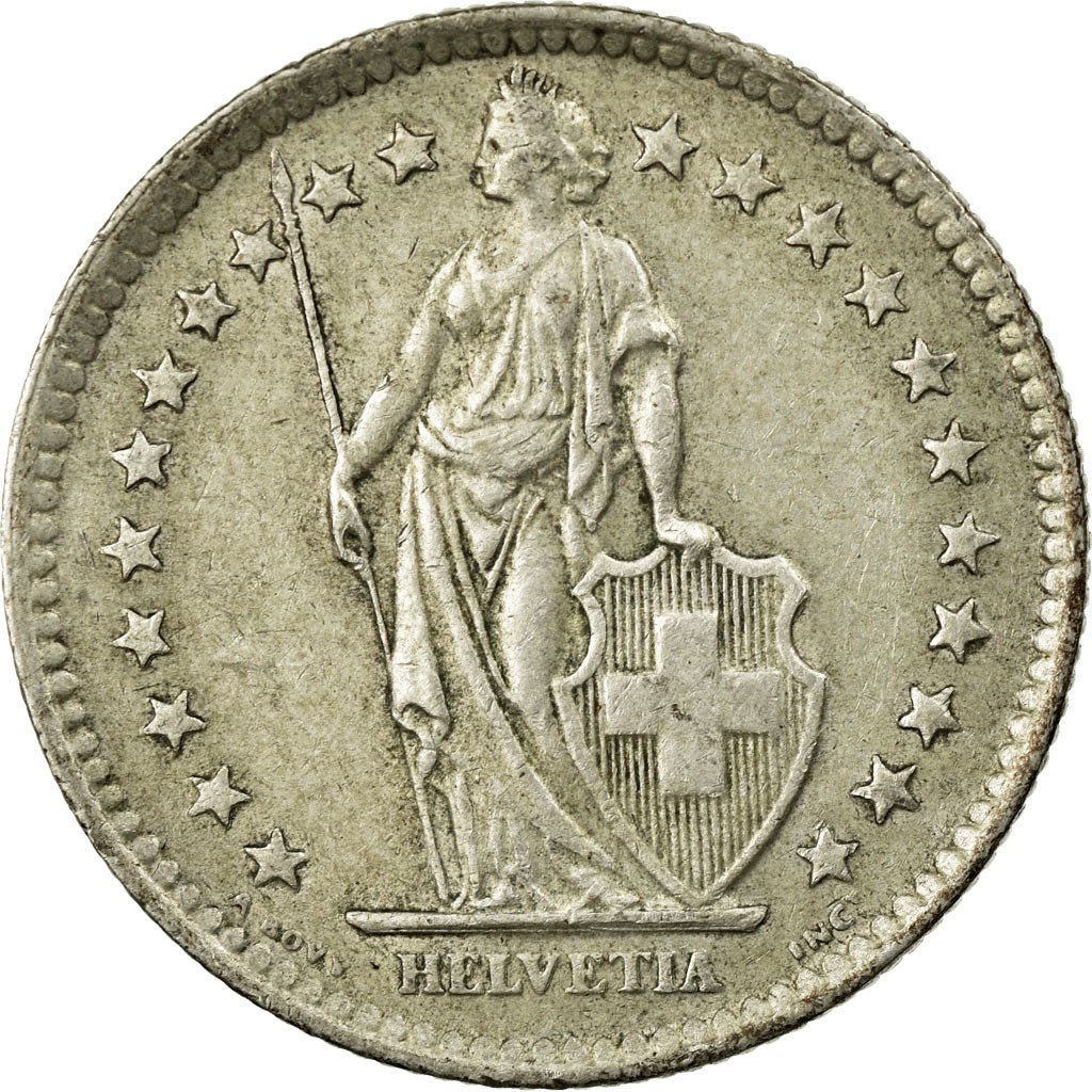 Moneta, Svizzera, 2 Francs, 1963, Bern, BB, Argento, KM:21
