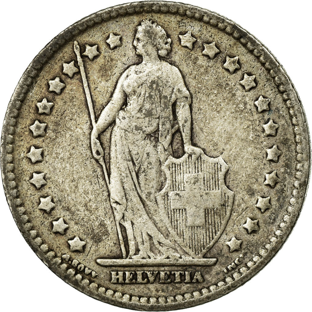 Monnaie, Suisse, Franc, 1920, Bern, TB+, Argent, KM:24