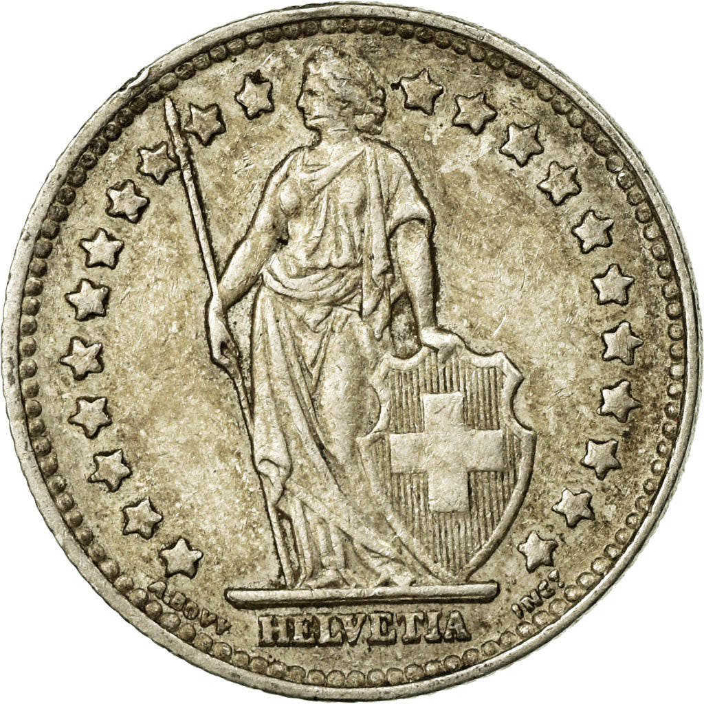 Coin, Switzerland, Franc, 1952, Bern, AU(50-53), Silver, KM:24