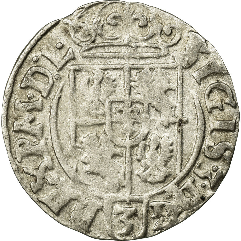Münze, Polen, Sigismund III, 3 Polker, 3 Poltorak - 1 Kruzierz, 1625, SS+