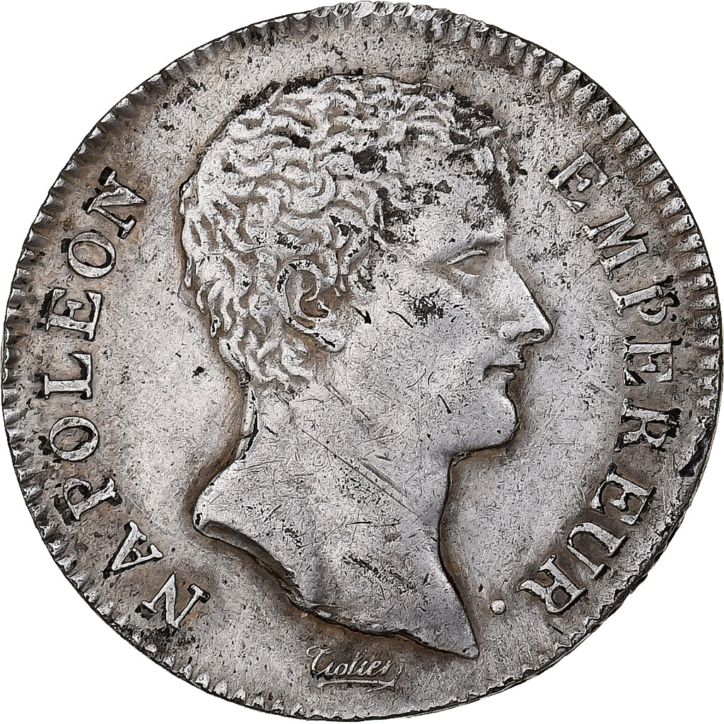 France, Napoléon Ier, 1 Franc, AN 13, Paris, Argent, TTB, Gadoury:443, KM:656.1