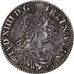 France, Louis XIV, 1/12 Ecu à la mèche courte, 1644, Paris, Argent, TTB