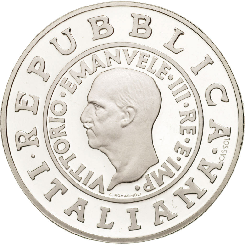 Coin, Italy, Lira, 2000, Rome, MS(65-70), Silver, KM:207