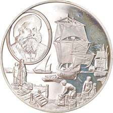France, Medal, The Boats, Vasco de Gama, History, MS(63), Silver