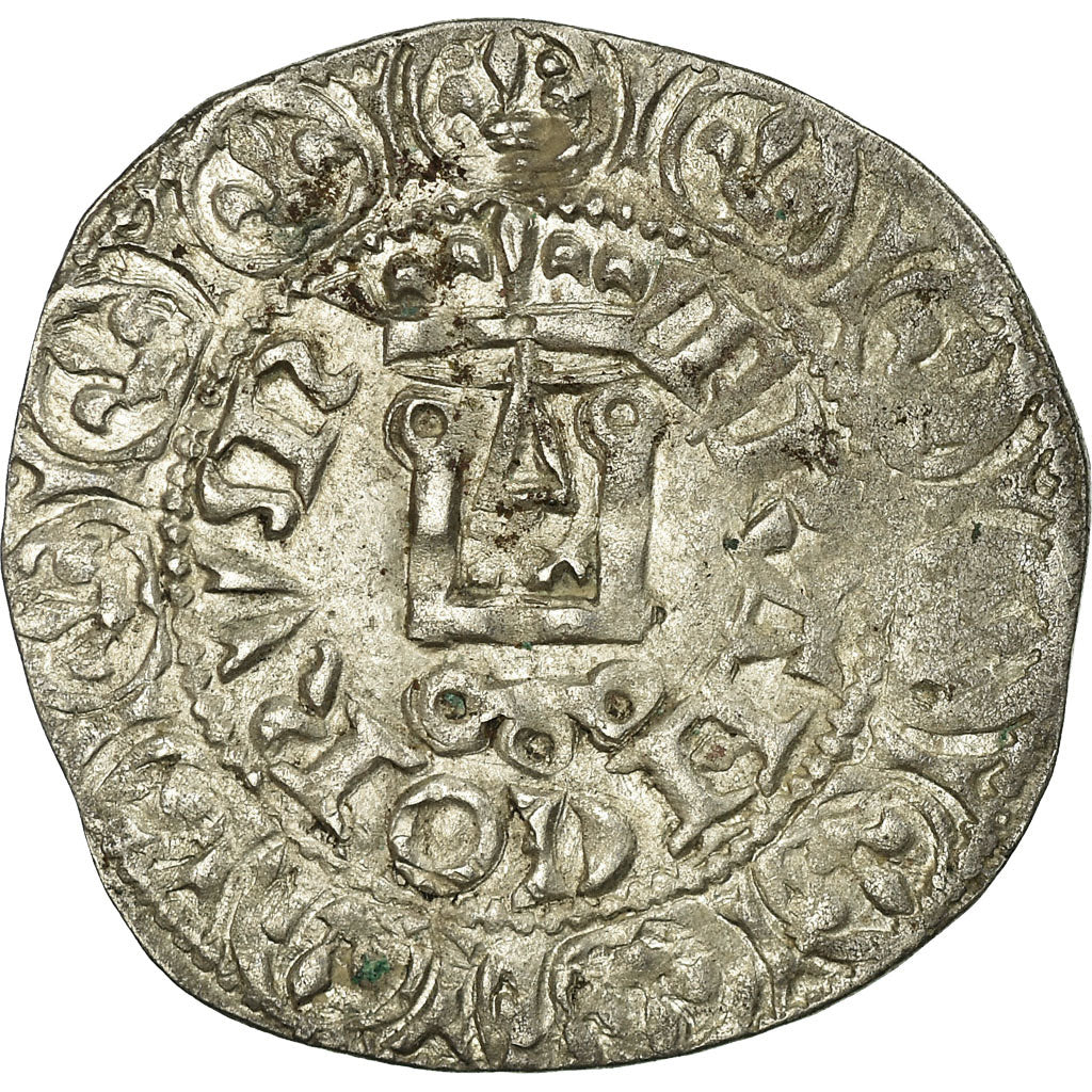 Francja, Philippe VI, Gros à la Couronne, 1340-1350, Srebro, EF(40-45)
