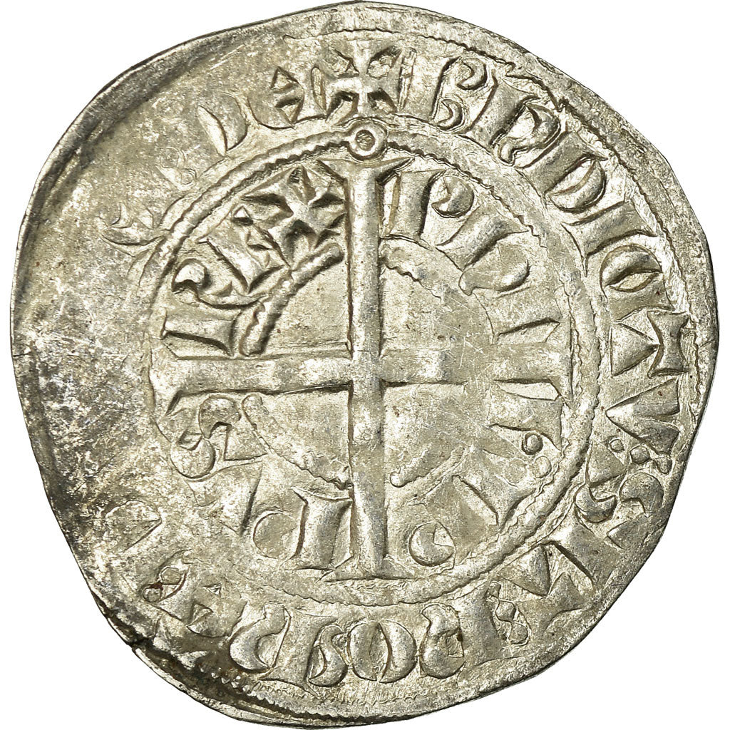 Coin, France, Philippe VI, Gros à la Couronne, VF(30-35), Silver, Duplessy:262