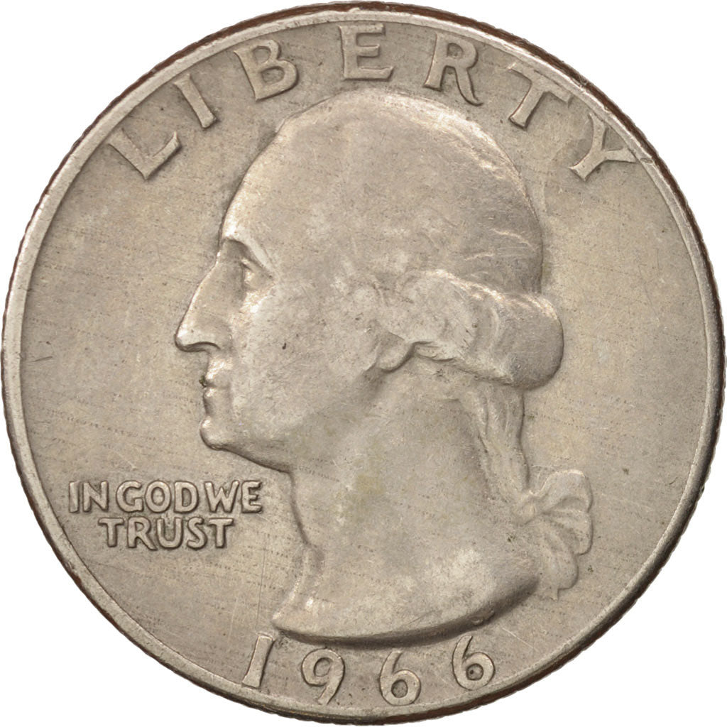 Monnaie, États-Unis, Washington Quarter, Quarter, 1966, U.S. Mint