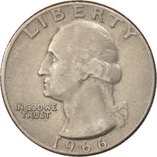 Monnaie, États-Unis, Washington Quarter, Quarter, 1966, U.S. Mint