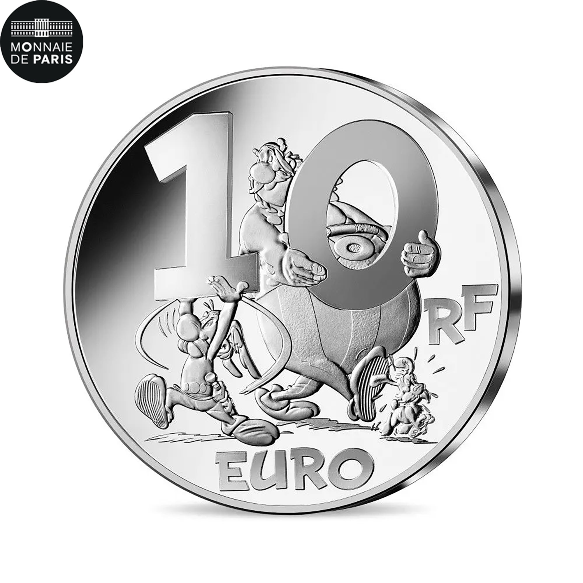 France, 10 Euro, Astérix - trio, Proof, Colorized, 2022, MDP, Silver, MS(65-70)