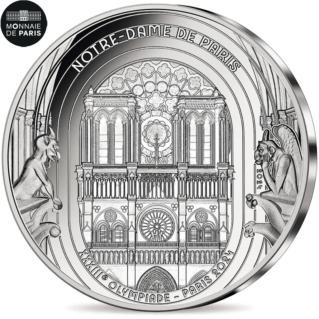 France, 10 Euro, Série Héritage, Série Héritage - Notre Dame De Paris, 2024