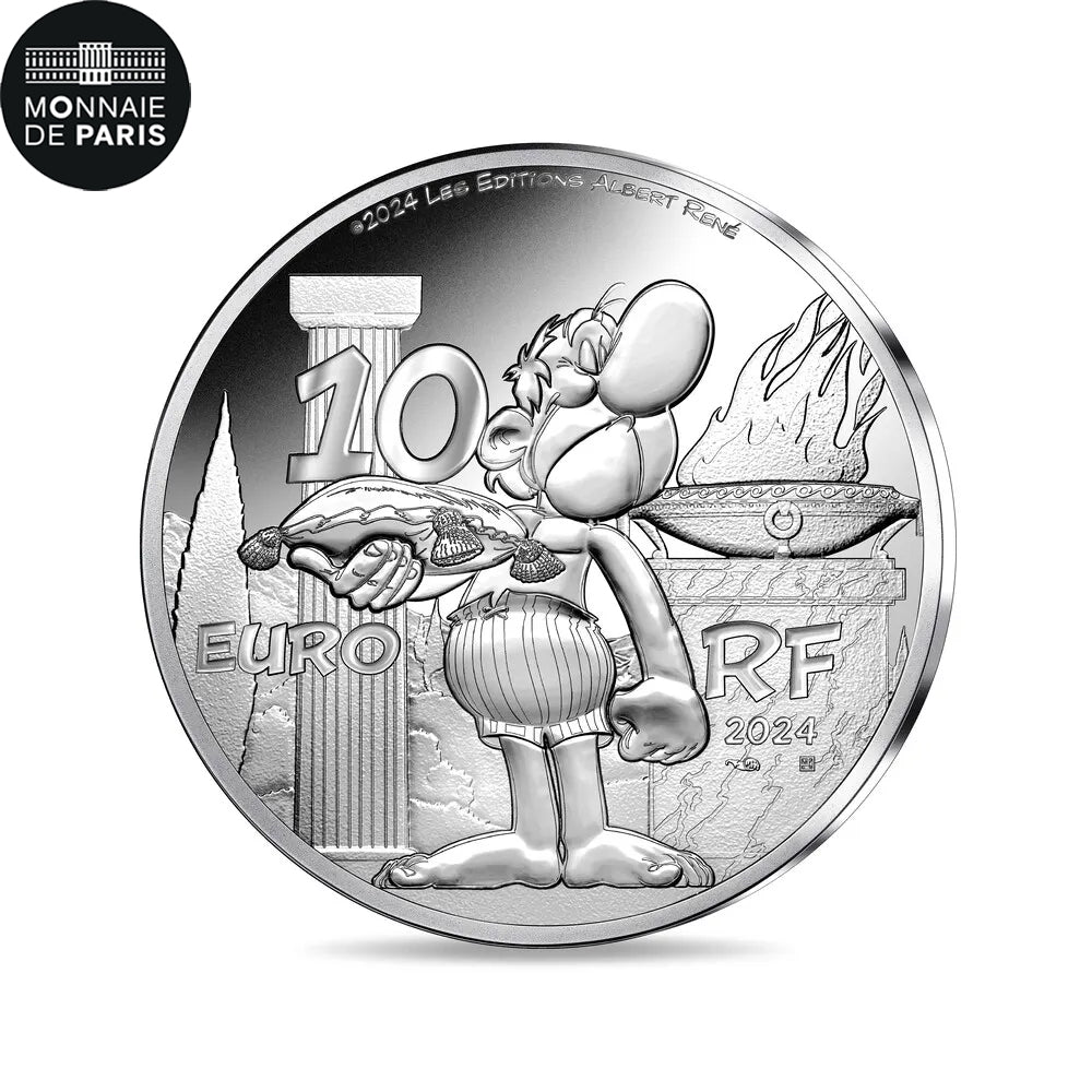 Francja, 10 Euro, Astérix aux Jeux Olympiques, 2024, Monnaie de Paris, Srebro