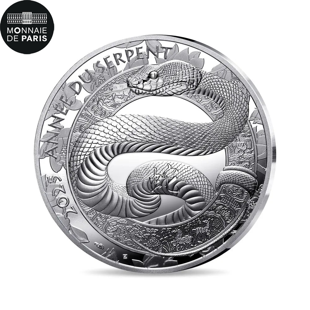 Francia, 10 Euro, Calendrier Chinois, Année du Serpent, 2025, Monnaie de Paris