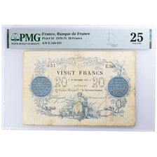 France, 20 Francs, 1871-11-28, E.348, Chazal, VF 25, PMG