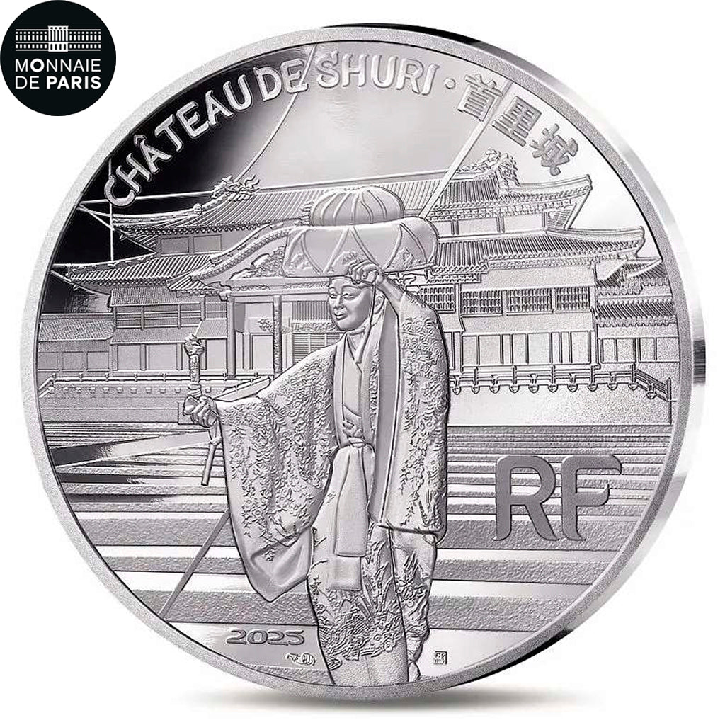 Francja, 10 Euro, Unesco - Shuri Castle, 2025, Monnaie de Paris, Srebro