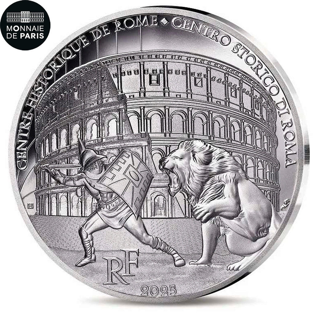 Francia, 10 Euro, Unesco - The Coliseum, 2025, Monnaie de Paris, Argento, FDC