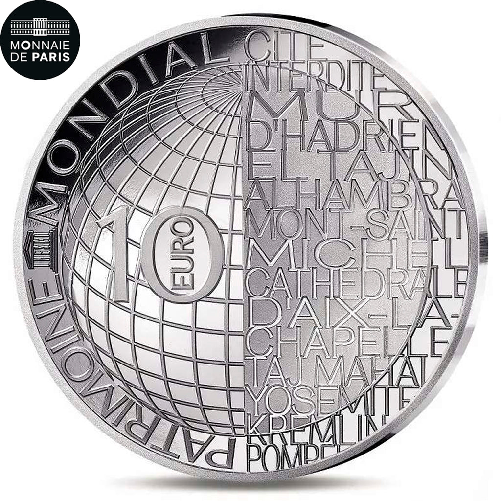 Francia, 10 Euro, Unesco - The Coliseum, 2025, Monnaie de Paris, Argento, FDC