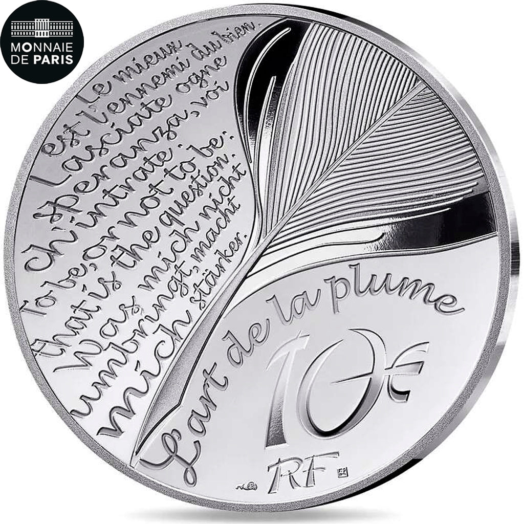 Francia, 10 Euro, L'art de la plume, Jules Verne - Le Tour Du Monde En 80 Jours