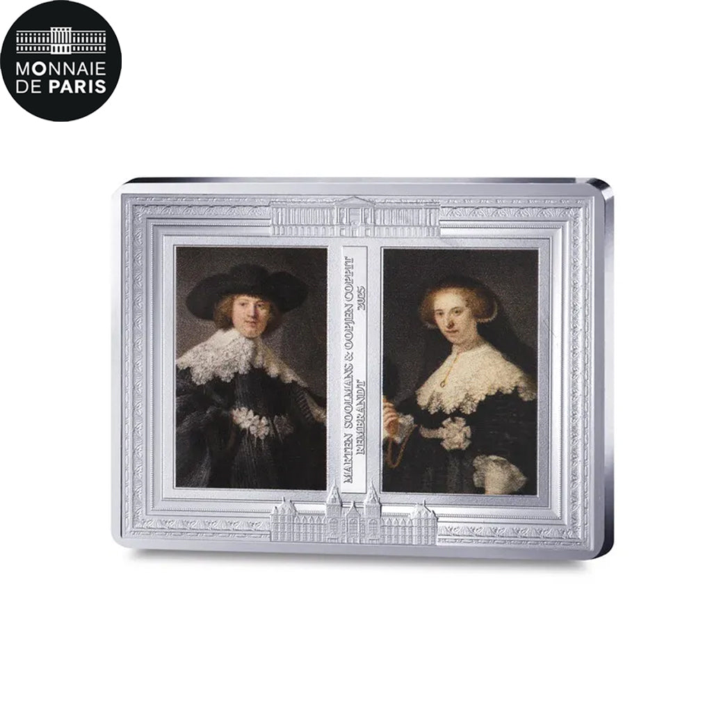 France, 10 Euro, Musée du Louvre, Rembrandt, 2025, Monnaie de Paris, Silver