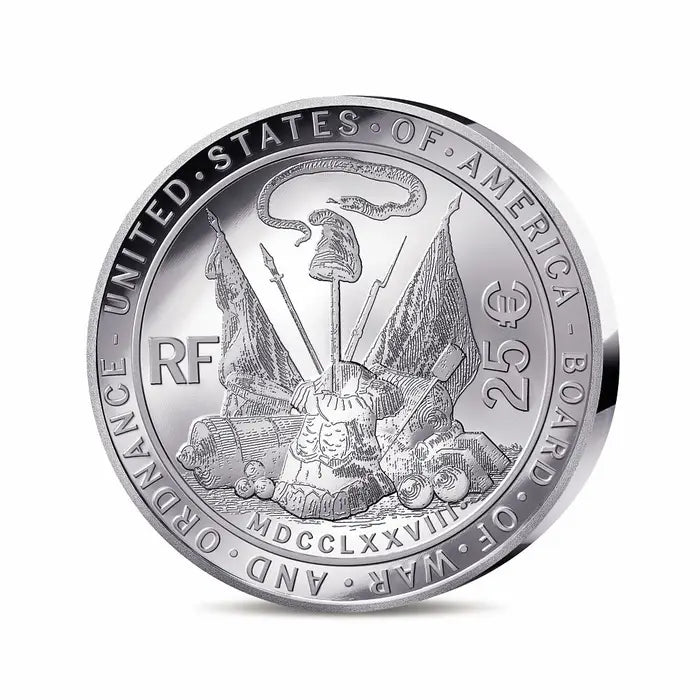 França, 25 Euro, Indépendance des Etats-Unis, Washington - 2 OZ, BE, 2025