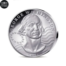 France, 25 Euro, Indépendance des Etats-Unis, Washington - 2 OZ, BE, 2025