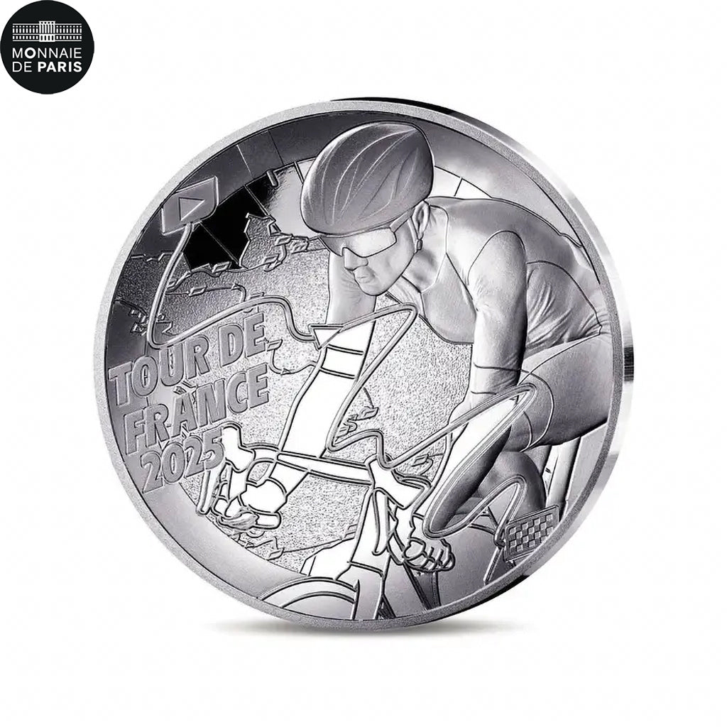 Francja, 10 Euro, Tour de France 2025, Carte Etape, 2025, Monnaie de Paris