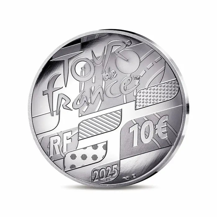 Francja, 10 Euro, Tour de France 2025, Carte Etape, 2025, Monnaie de Paris