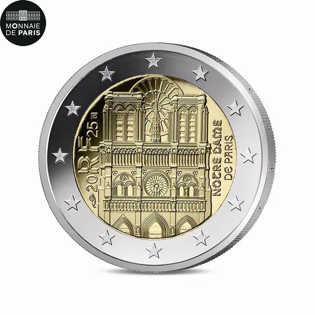 France, 2 Euro, Notre Dame De Paris - BE, 2025, Monnaie de Paris, Bi-Metallic