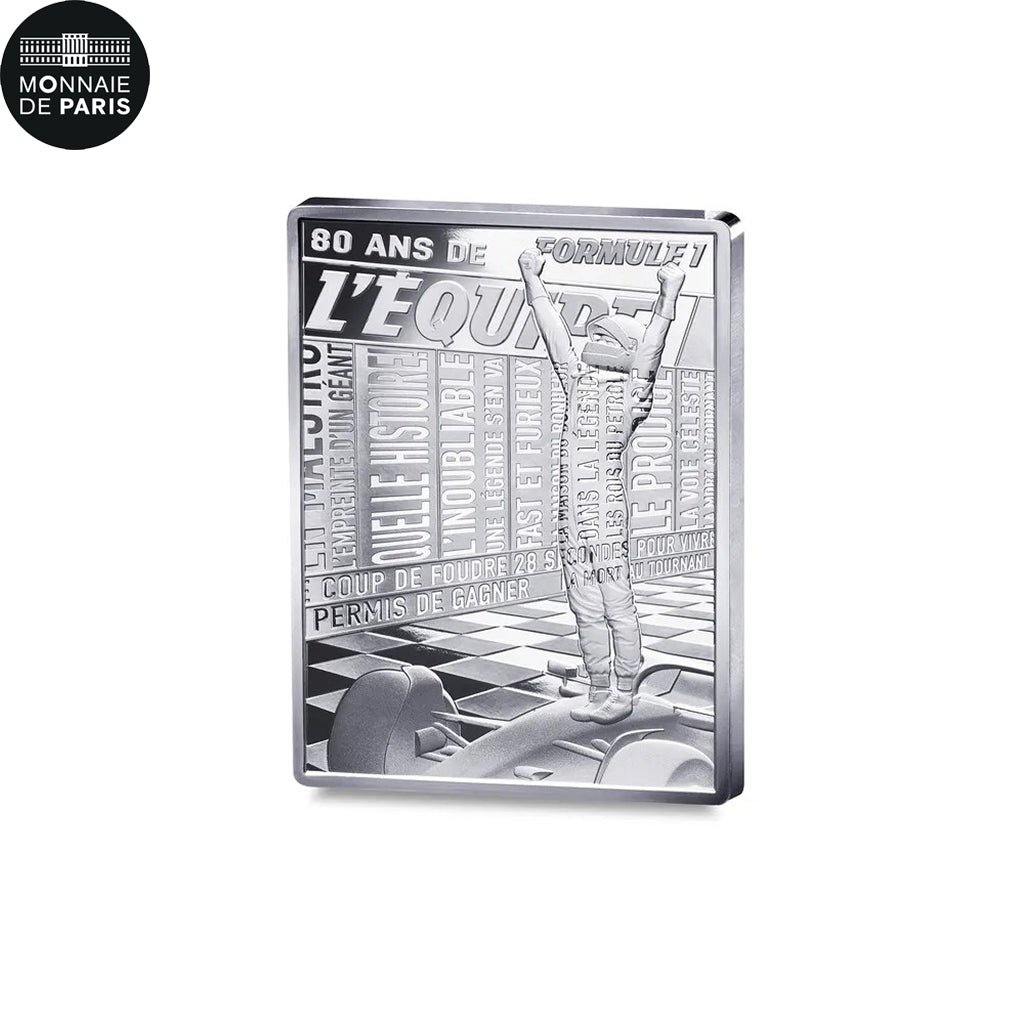 Francia, 10 Euro, 80 Ans L'Equipe - Formule 1, BE, 2026, Monnaie de Paris