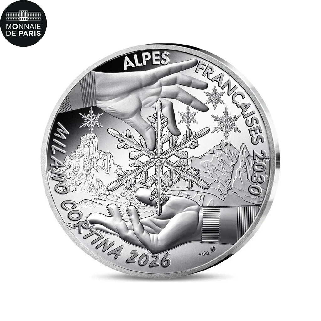 Frankrijk, 10 Euro, Alpes Françaises 2030, BE, 2026, Monnaie de Paris, Zilver