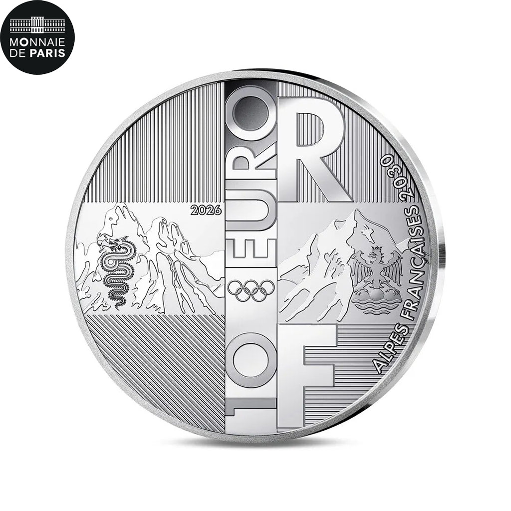 Frankrijk, 10 Euro, Alpes Françaises 2030, BE, 2026, Monnaie de Paris, Zilver
