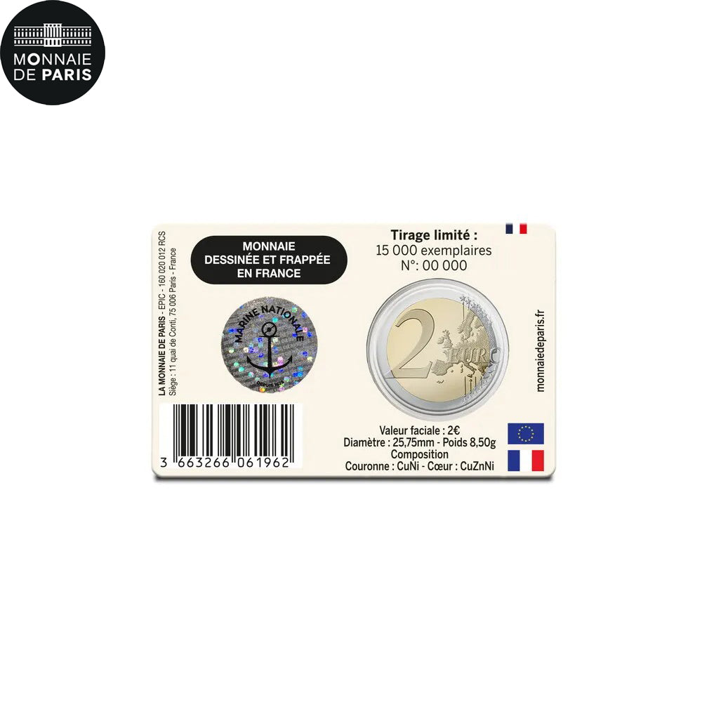 Frankrijk, 2 Euro, Marine Nationale, BU, 2026, Monnaie de Paris, Bi-Metallic