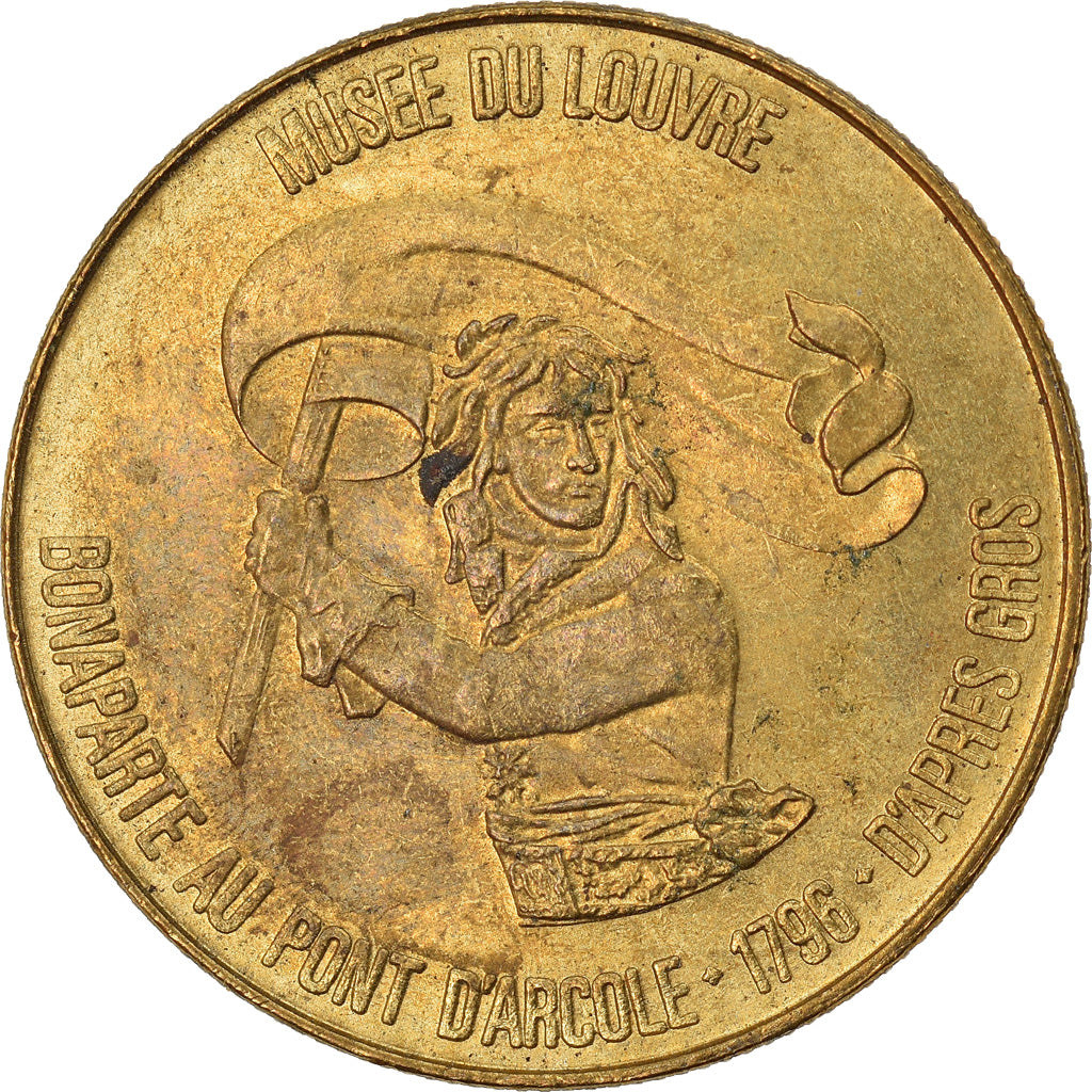France, Jeton, Collection Total, Bonaparte au Pont d'Arcole, History, 1969, SUP