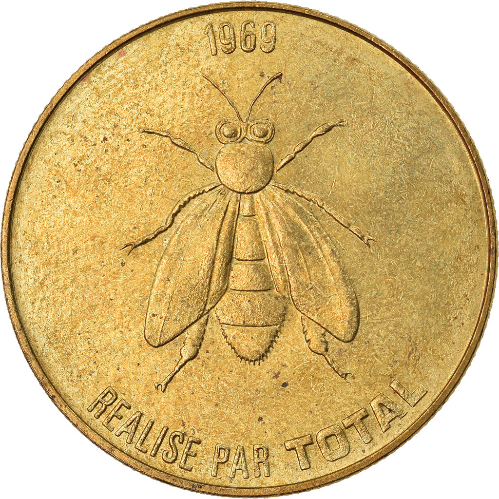 France, Jeton, Collection Total, Bonaparte au Pont d'Arcole, History, 1969, SUP