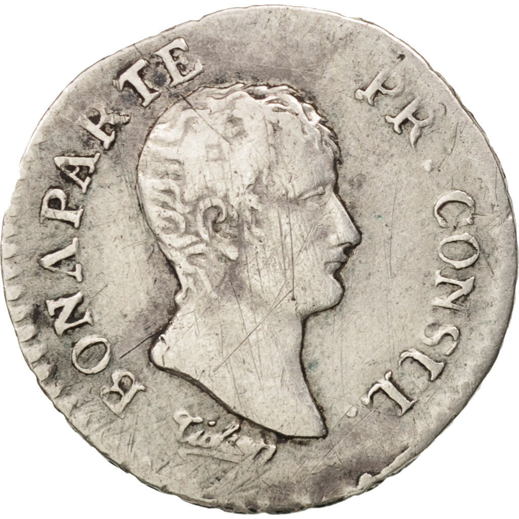 Moneda, Francia, Napoléon I, 1/4 Franc, 1804, Toulouse, BC+, Plata, KM:653.6