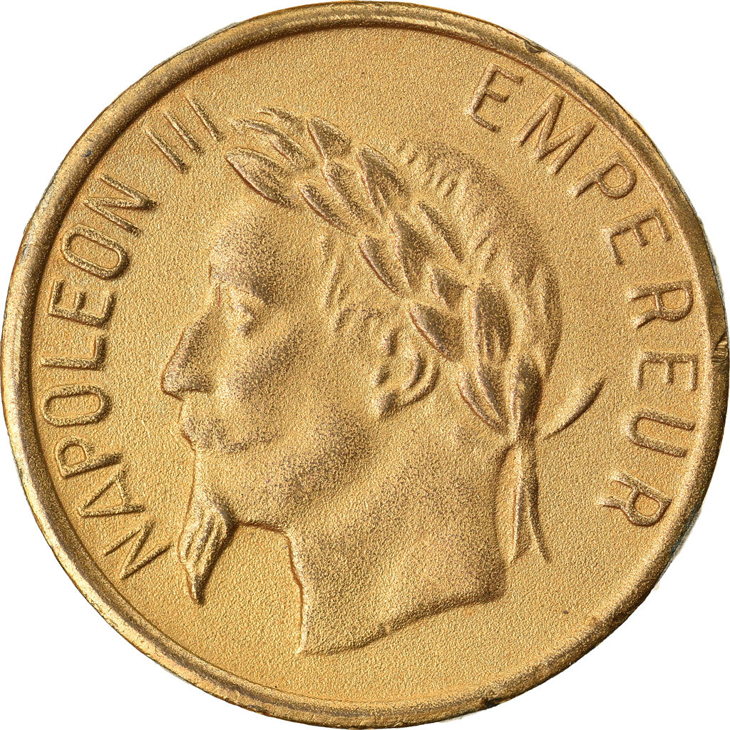France, Jeton, Napoléon III, Empereur, History, SUP, Copper-Nickel-Aluminum