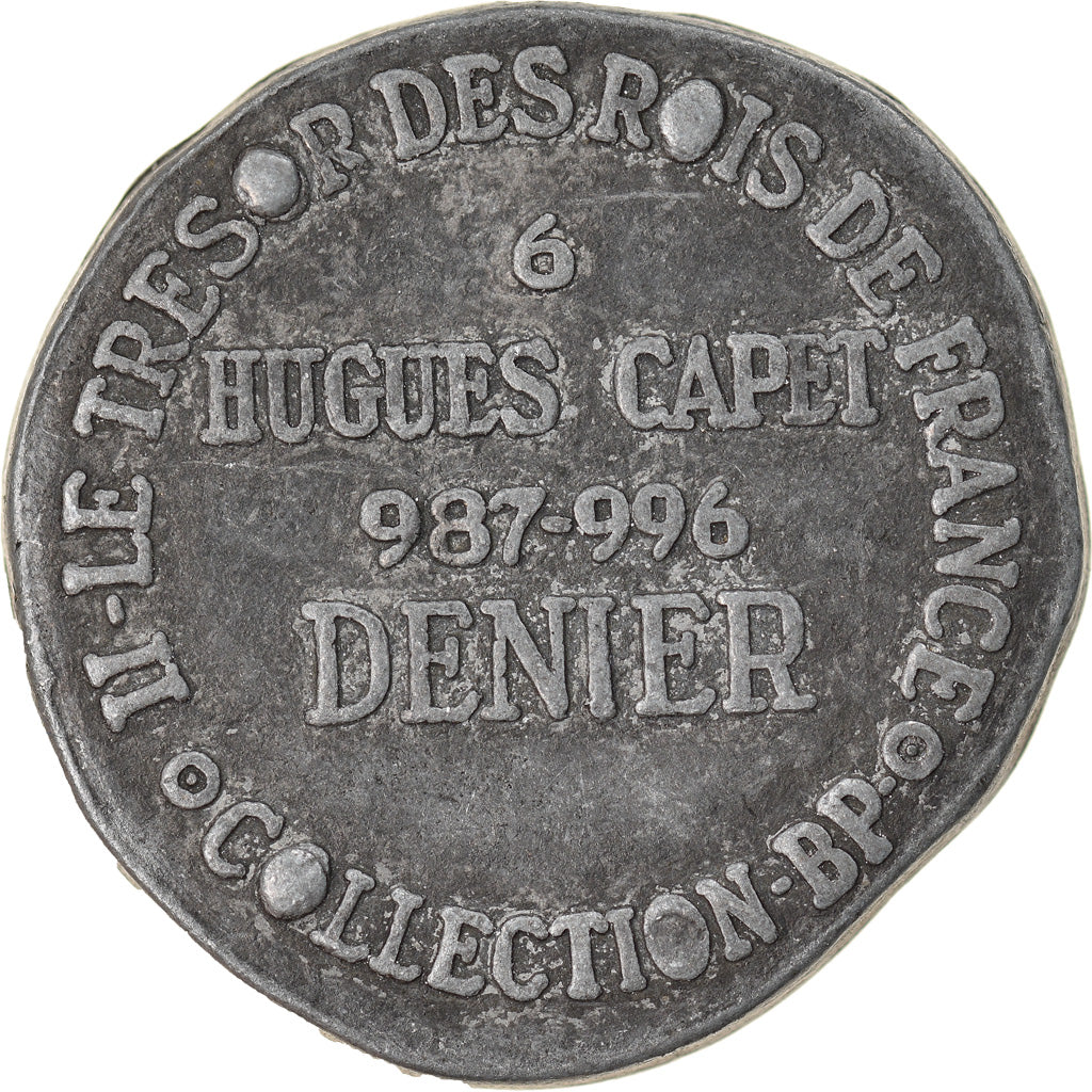 Frankreich, Token, Collection BP, Denier Hugues Capet, History, VZ, Kupfer