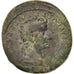 Coin, Tiberius, As, Lyons, VF(30-35), Copper, Cohen:38, RIC:245