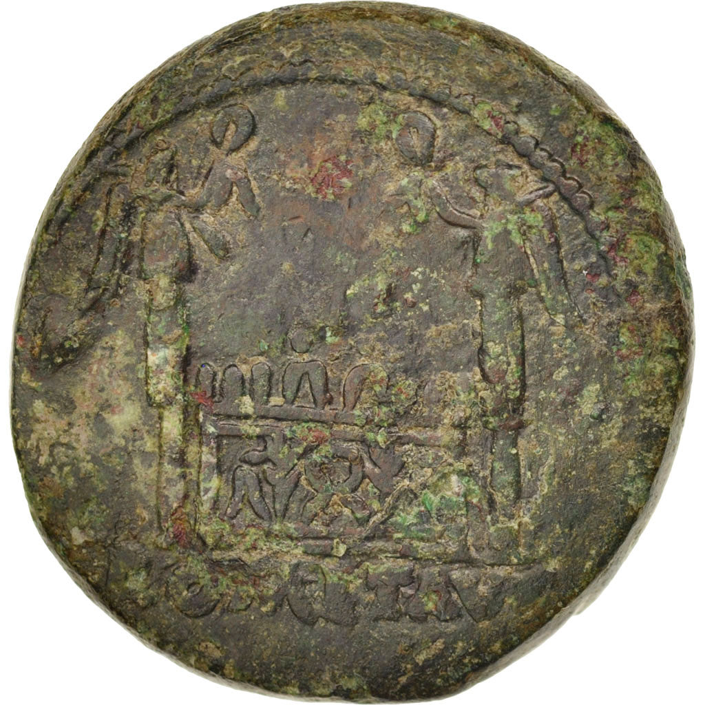 Coin, Tiberius, As, Lyons, VF(30-35), Copper, Cohen:38, RIC:245