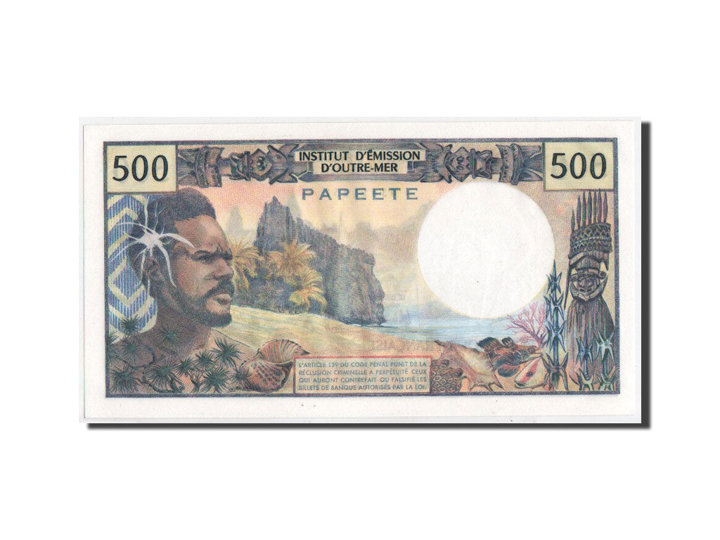 Billete, 500 Francs, 1982, Tahití, KM:25b2, 1982, UNC