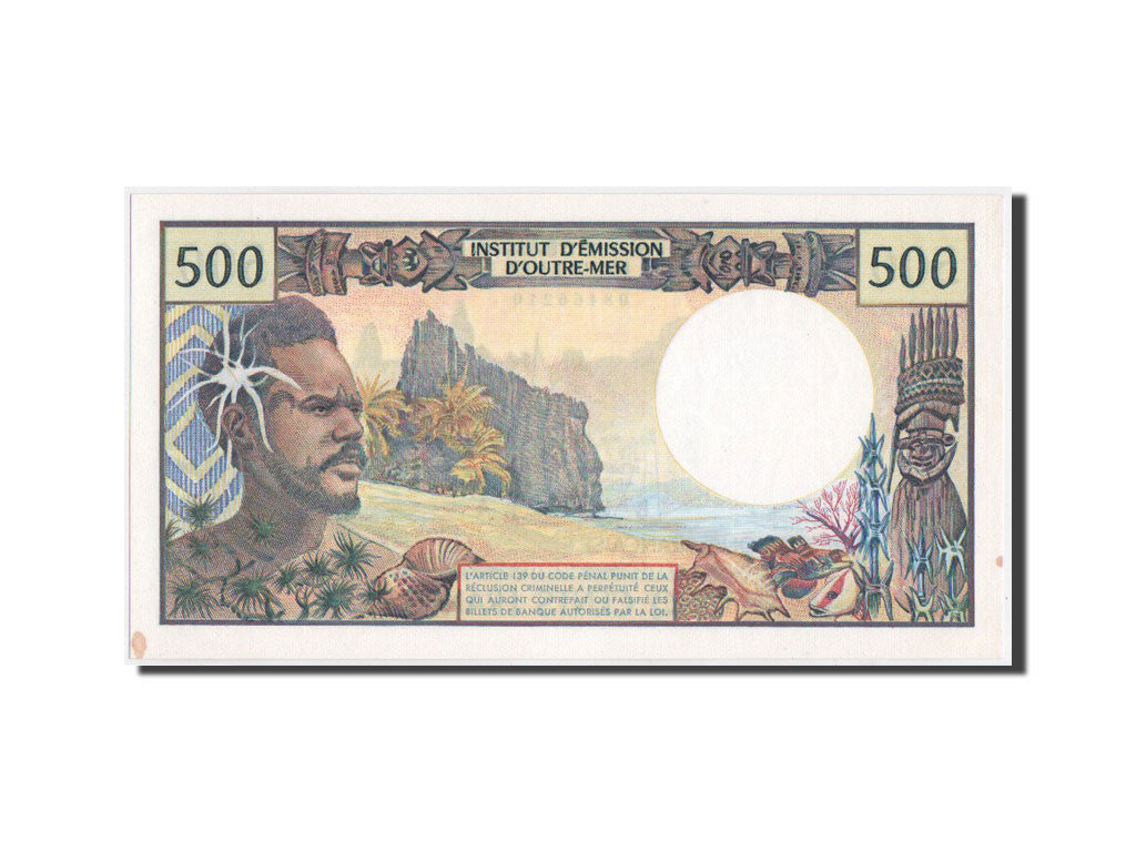 Billete, 500 Francs, 1992, Territorios franceses en el Pacífico, KM:1a, 1992