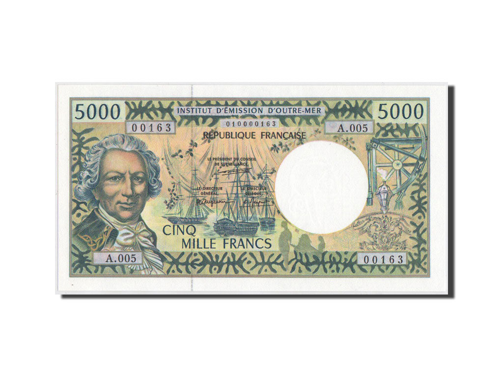 Banconote, Francia d’oltremare, 5000 Francs, 1996, KM:3a, 1996, FDS