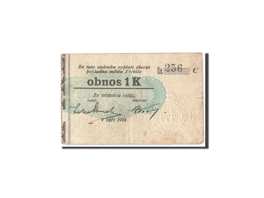 Banknote, Czech Republic, 1 Koruna, 1914, 1914-09-05, VF(20-25)