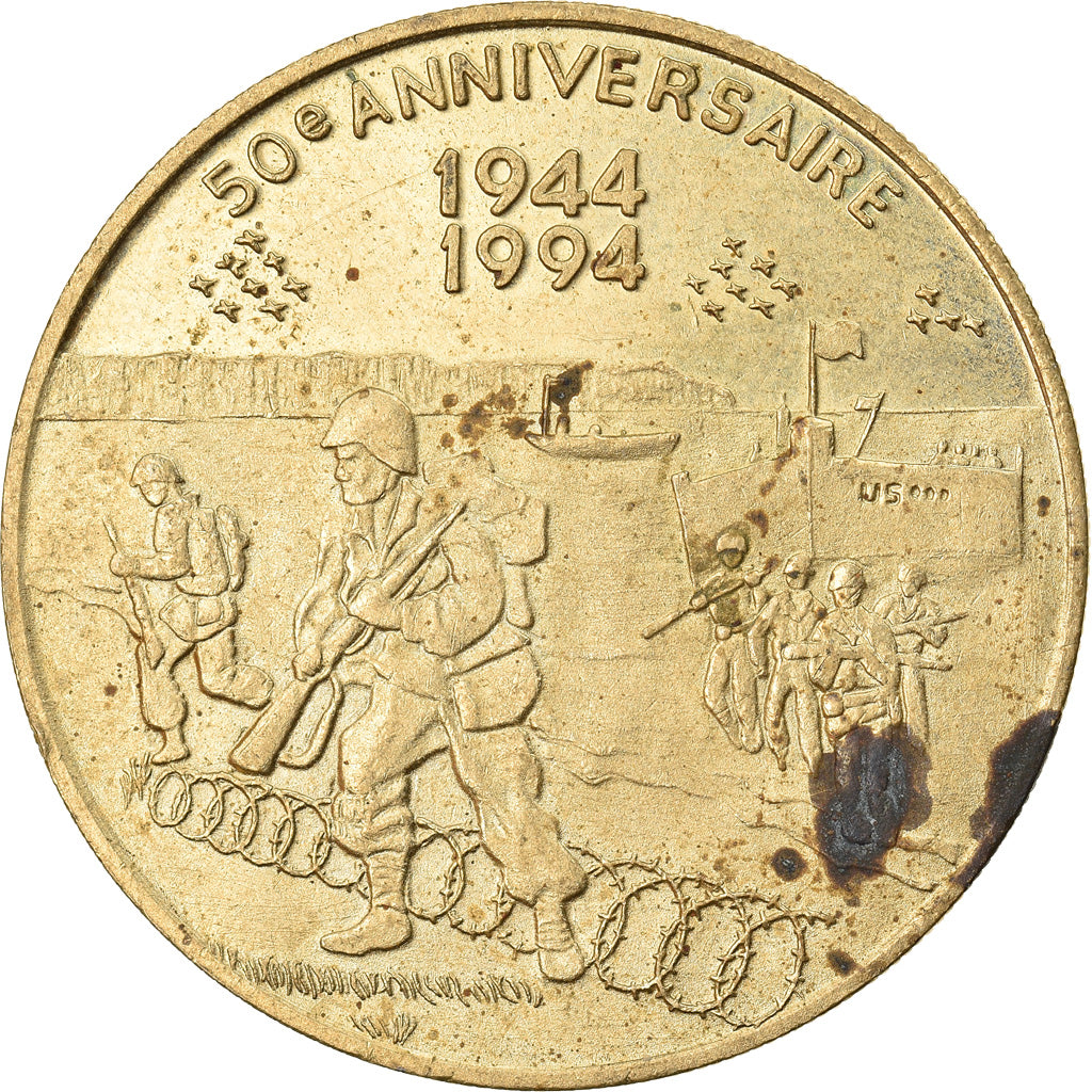 France, Jeton, 50ème Anniversaire du Débarquement, Jour J, Politics, Society
