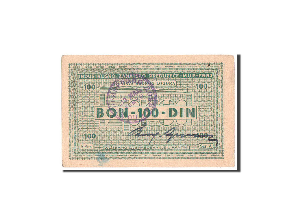 Banknote, Croatia, 100 Dinara, 1941-1944, Undated, AU(55-58)